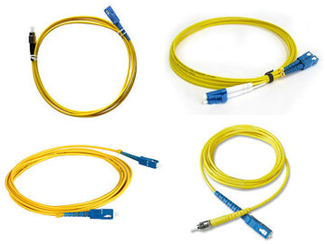 China Communication Fiber Optic Simplex Patch Cord St Connector Fiber Optic Cable supplier